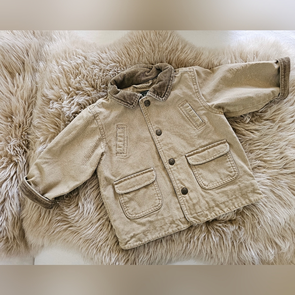 L.L. Bean Cream Jean Jacket Casual Fit